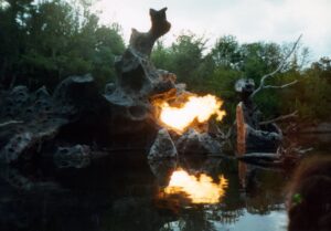 Disney's Animal Kingdom Discovery Riverboats Dragon Rocks Flames