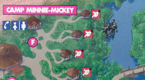 1998 Animal Kingdom Map Dragon Rocks without Flames